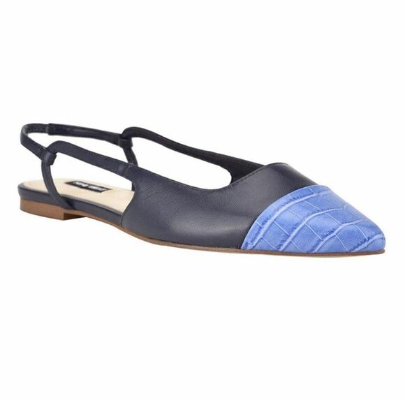 NINE WEST | BABEE SLINGBACK POINTY TOE FLATS - Picture 1 of 5